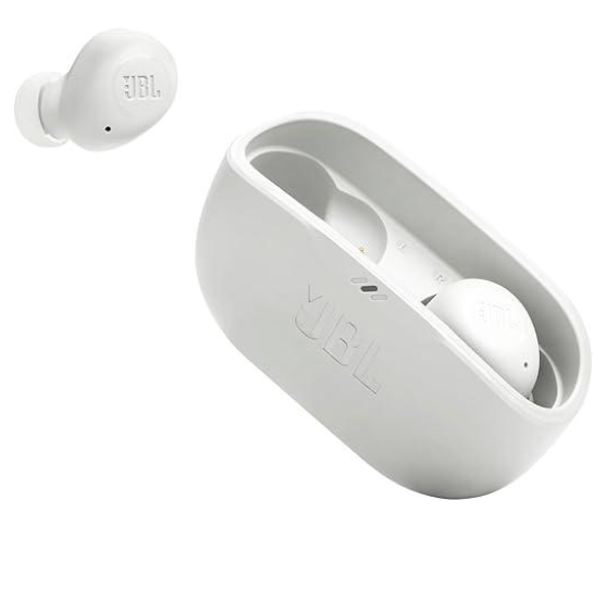 Audífonos Intrauriculares | JBL 8000000502 — Audífonos Intrauriculares con Micrófono Vibe Buds, Inalámbrico, Bluetooth, USB-C, Blanco