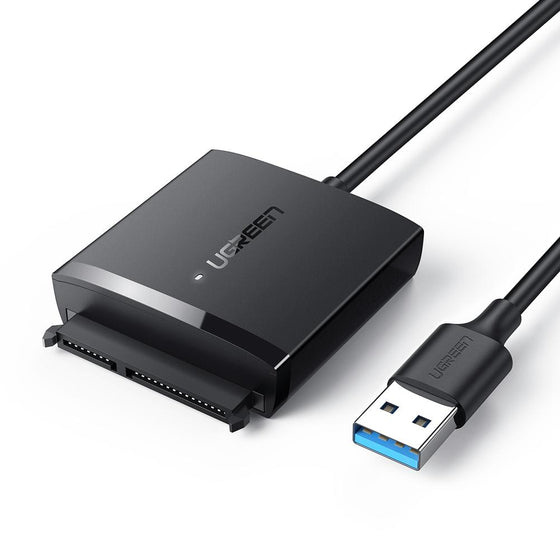 Adaptadores PC USB | UGREEN 60561 — Adaptador USB 3.0 Macho - SATA III Macho, 50cm, Negro