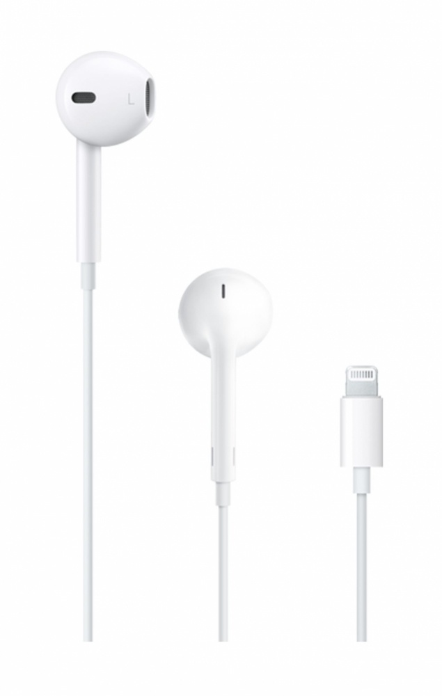 AirPods | APPLE MMTN2AM/A — EarPods con Control Remoto, Alámbrico, Lightning, Blanco