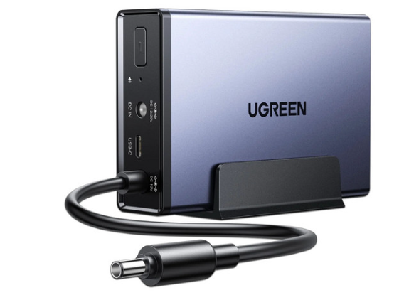 No Break UPS | UGREEN 45615 — No Break US3000 Doble Conversión en Línea, 120W, 120W CC, Entrada 12V - 20V, Salida 12V, 8 Salidas