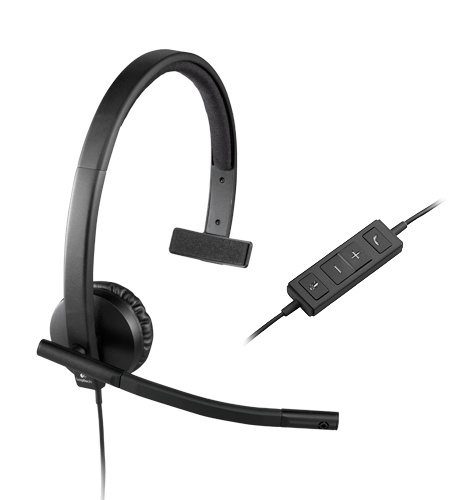 Auriculares y Monoaurales | LOGITECH 981-000570 — Monoaural H570e, Alámbrico, USB-A