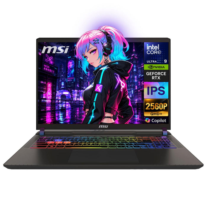 Laptops | MSI 16 HX AI A2XWIG-400US-ROW — Laptop Gamer Vector 16 HX AI A2XWIG, 16" 2560x1600, Intel Core Ultra 9 275HX, NVIDIA GeForce RTX 5080, 16GB, 1TB SSD, Windows 11 Home, Inglés