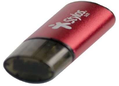 Memorias USB | STYLOS STMUS72W — Memoria USB , 16GB, USB-A 2.0, Negro/Rojo