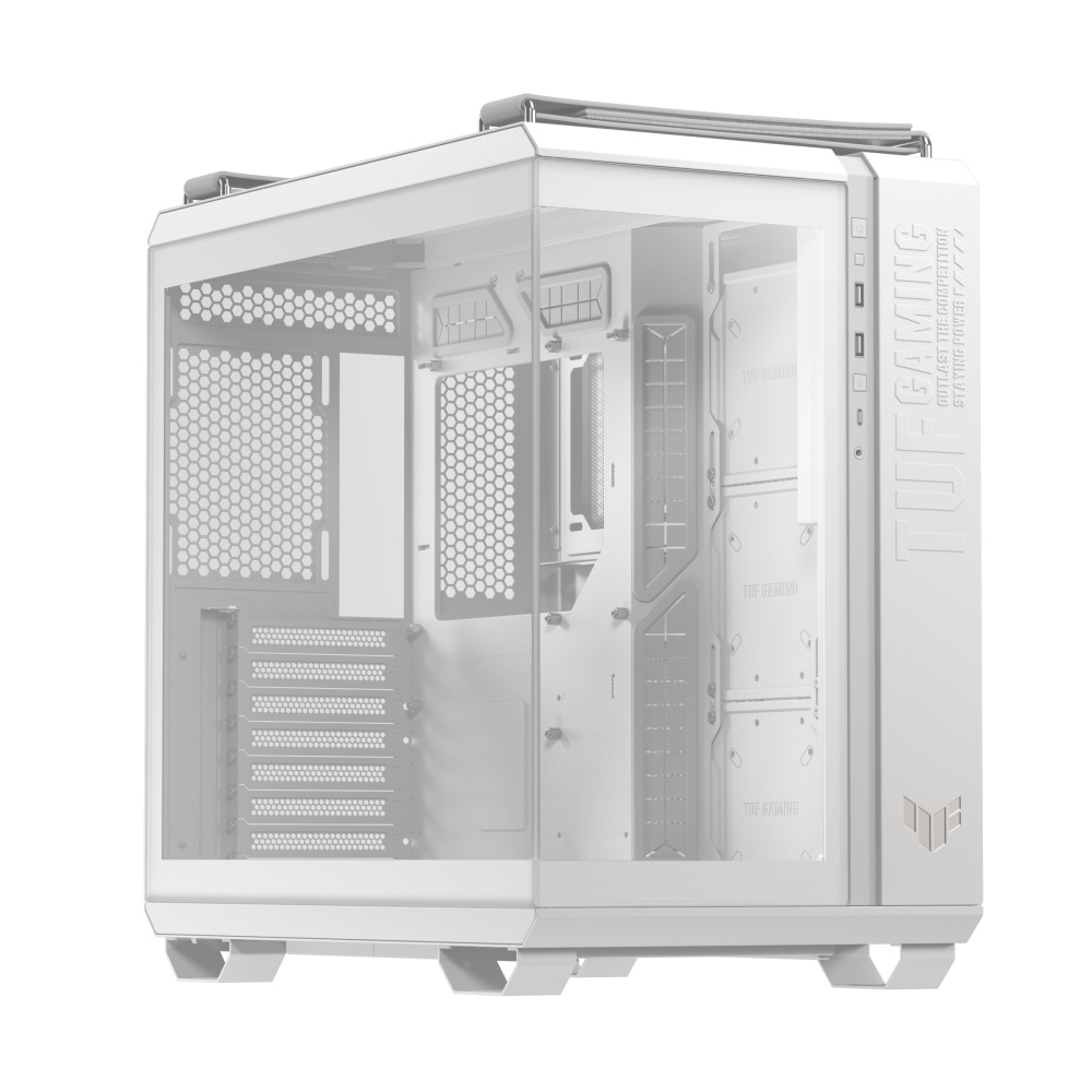 Gabinetes | ASUS 90DC0093-B08020 — Gabinete TUF Gaming GT502 Horizon, Midi-Tower, ATX/Micro-ATX/Mini-ITX, USB 3.0, sin Fuente, sin Ventiladores Instalados, Blanco