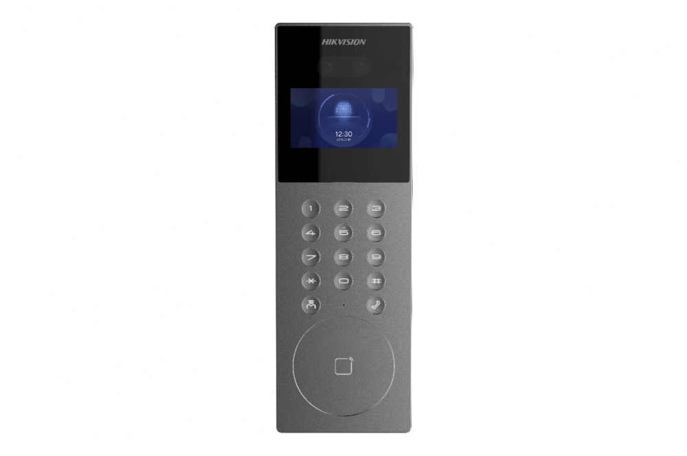 Videoporteros | HIKVISION DS-KD9203-E6 — Videoportero IP , Reconocimiento Facial, Altavoz, Alámbrico, Gris