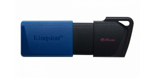 Memorias USB | KINGSTON DTXMM-64GB — Memoria USB DataTraveler Exodia M, 64GB, USB-A 3.2 Gen 1, Lectura 100MB/s, Negro/Azul