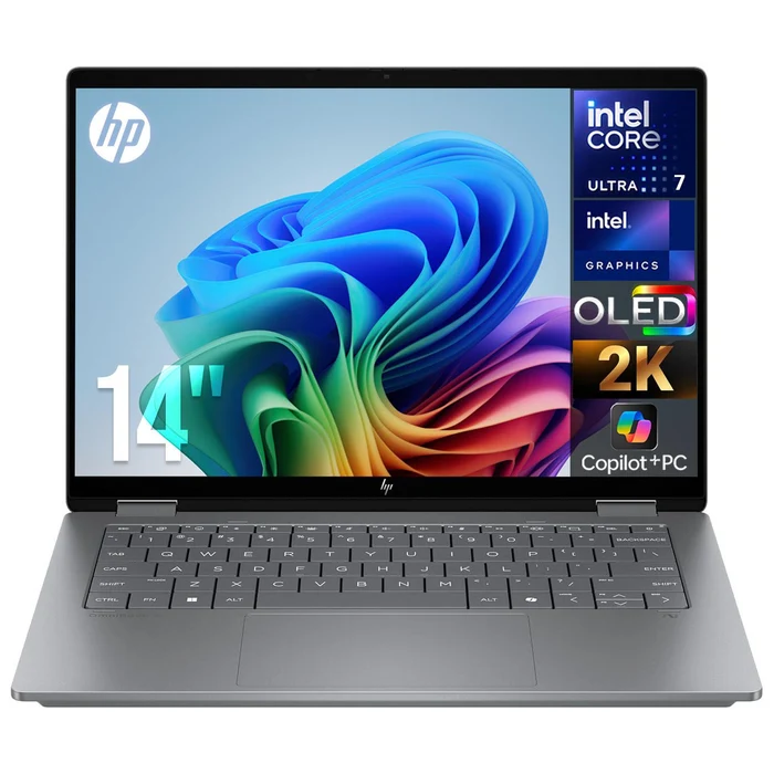 Laptops | HP 14-kb0023dx-ROW — Laptop OmniBook X Flip, 14" 1920x1200 Táctil, Intel Core Ultra 7 355, 16GB, 1TB SSD, Windows 11 Home, Inglés