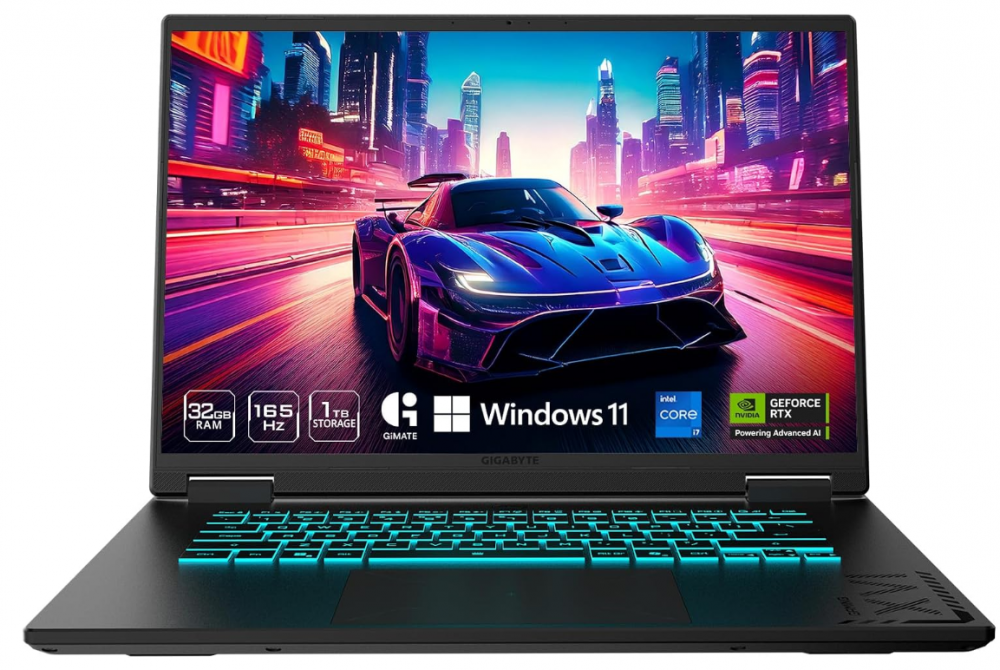 Laptops | GIGABYTE CWHI3US864SH-ROW — Laptop Gamer Gaming A16, 16" 1920x1200 WUXGA, Intel Core i7-13620H, NVIDIA GeForce RTX 5070, 32GB, 1TB SSD, Windows 11 Home, Inglés