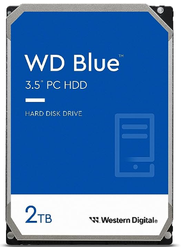Discos Duros Internos para PC | WESTERN DIGITAL WD20EARZ — Disco Duro Interno WD Blue 2TB 3.5", 2TB, SATA III, 6 Gbit/s, 5400RPM, 256MB Caché