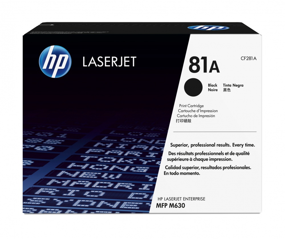 Tóner | HP CF281A — Tóner 81A Negro Negro, 10.500 Páginas