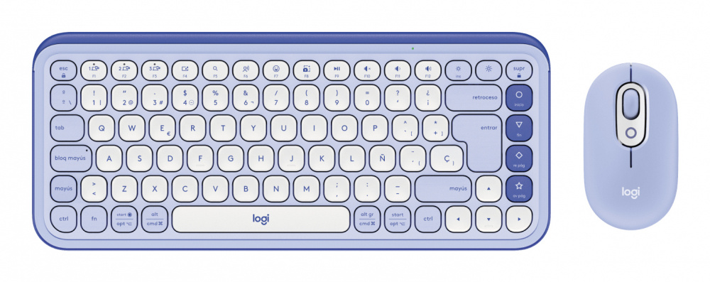 Kits de Teclado y Mouse | LOGITECH 920-013054 — Kit de Teclado y Mouse POP Icon Combo, Inalámbrico, Bluetooth, Morado, Español