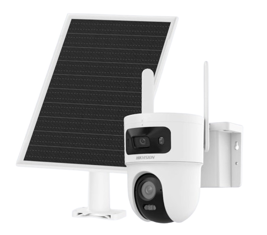 Kits de Vigilancia | HIKVISION DS-2CFSP8-D/4G/LA — Kit de Vigilancia de 1 Cámaras IP Domo WiFi, Incluye Panel Solar y Batería