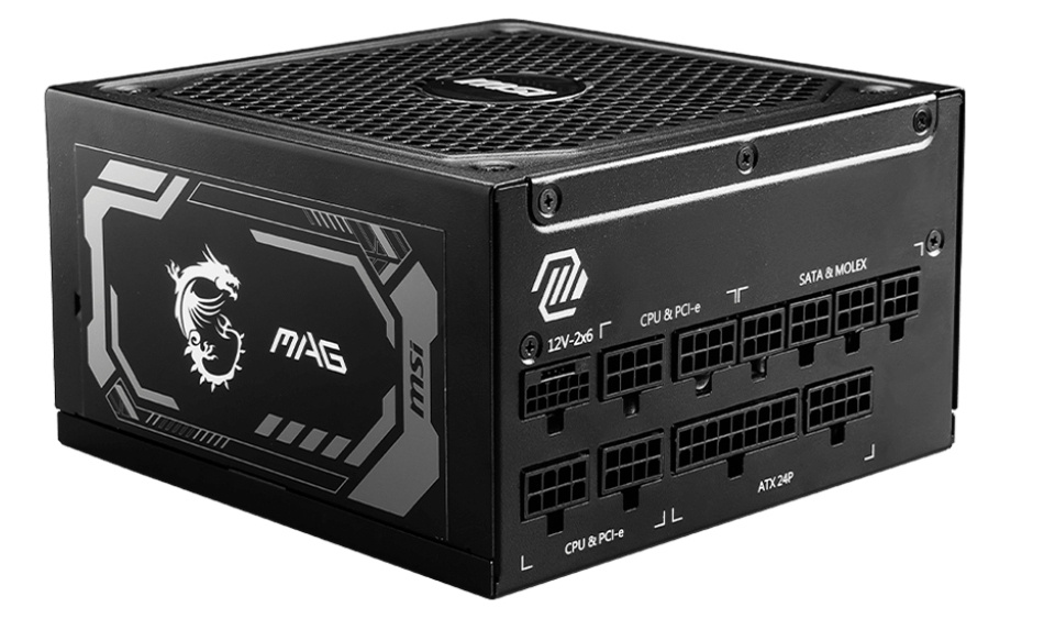 Fuentes de Poder para PC's | MSI MAG A1250GL PCIE5 — Fuente de Poder 80 PLUS Gold ATX, Modular, 24-pin ATX, 135mm, 1250W