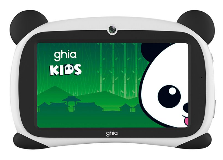 Tablets | GHIA GP333V25 — Tablet para Niños Panda Ojos Verdes 7" 1024x600, 64GB, 4GB RAM, Android 15, Blanco