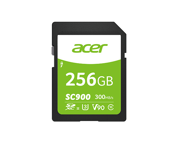 Memorias Flash | ACER BL.9BWWA.312-ROW — Memoria Flash Secure Digital 4.0 SC900, 256GB SDXC UHS-II Clase 10