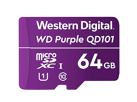 Memorias Flash | WESTERN DIGITAL WDD064G1P0C — Memoria Flash WD Purple SC QD101, 64GB MicroSDHC Clase 10