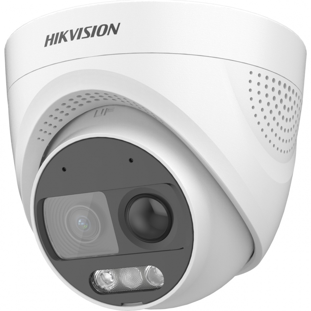 Cámaras de Seguridad CCTV | HIKVISION DS-2CE72DF3T-PIRXOS — Cámara CCTV Turret Turbo HD para Exteriores ColorVu con Detector de Temperatura, Alámbrico, 1920 x 1080 Pixeles, Día/Noche