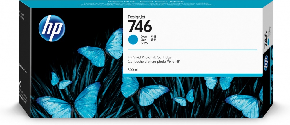 Cartuchos | HP P2V80A — Cartucho 746 Cian Original, 300ml