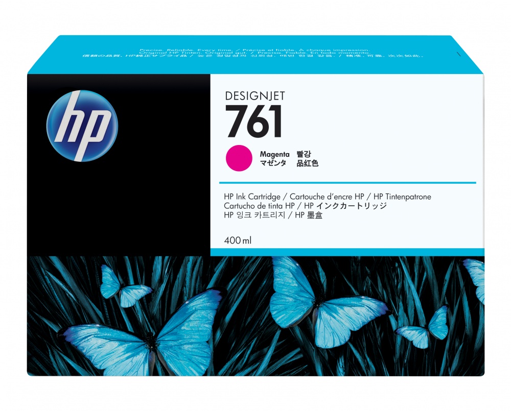 Cartuchos | HP CM993A — Cartucho 761 Magenta Original 400ml