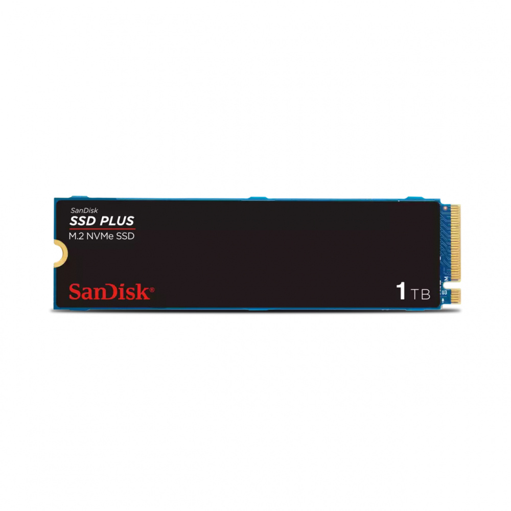 SSD | SANDISK SDSSDA3N-1T00-G26 — SSD Plus NVMe, 1TB, M.2, PCI Express 3.0, 3200 MB/s Lectura