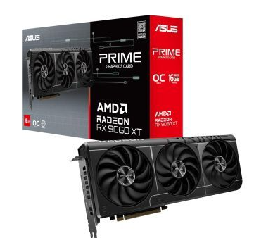 Tarjetas de Video | ASUS PRIME-RX9060XT-O16G — Tarjeta de Video AMD Radeon RX 9060 XT OC Edition, 16GB 128-bit GDDR6, PCI Express 5.0