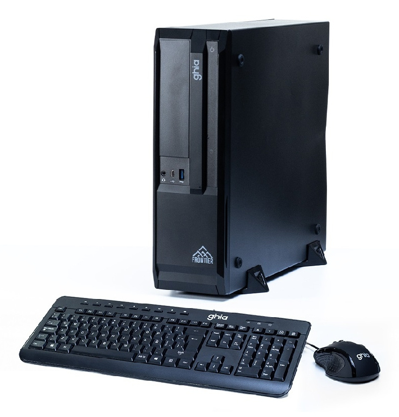 PC's de Escritorio | GHIA PCGHIA-3641 — Computadora Frontier Slim 2.0, AMD Athlon 3000G, 8GB, 128GB SSD, Windows 11 Pro + Teclado/Mouse
