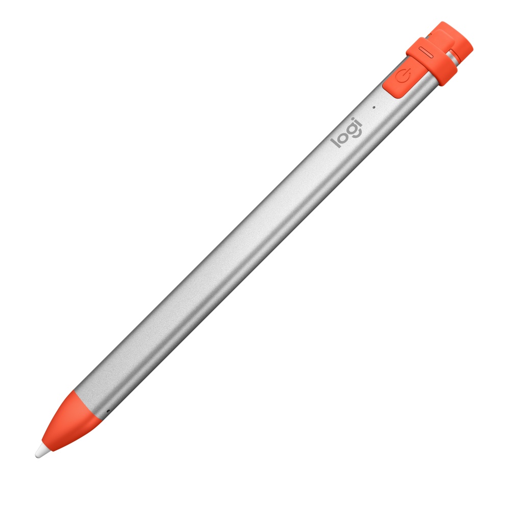 Apple Pencil | LOGITECH 914-000033 — Crayon Lápiz Digital para iPad, Naranja/Plata