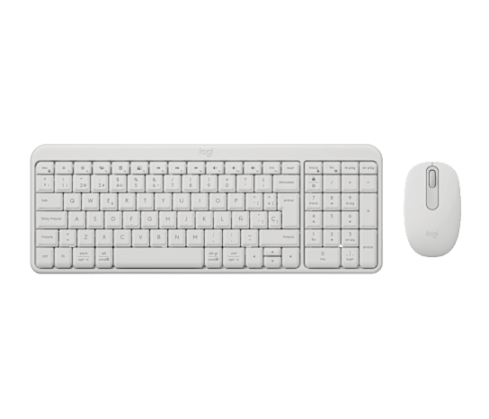 Kits de Teclado y Mouse | LOGITECH 920-013514 — Kit de Teclado y Mouse MK250, Inalámbrico, Bluetooth, Blanco, Español