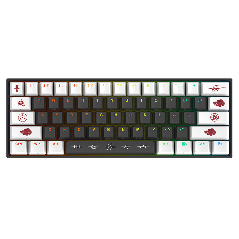Teclados | CHECKPOINT 07 NA-KX400-AK — Teclado KX-400-AK, Teclado Mecánico, Red Switch, Alámbrico, Negro/Blanco (Inglés)