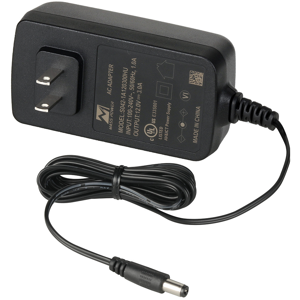 Energía para Cámaras y Grabadoras | DAHUA S042-1A120300HU — Adaptador de Corriente , Entrada 90 - 264V, Salida 12V