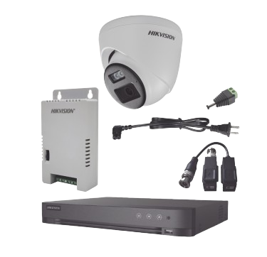 Kits de Vigilancia | HIKVISION KH-1080P-4E-TWA — Kit de Vigilancia de 4 Cámaras CCTV Torreta con Grabadora de 4 Canales