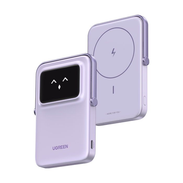 Cargadores Portátiles | UGREEN 6941876236060 — Cargador Portátil Power Bank Uno Magnetic, 5000mAh, Morado