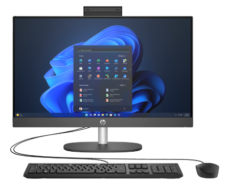 All in One | HP 9P7K5LA — ProOne 245 G10 All-in-One 23.8", AMD Ryzen 3 7320U, 8GB, 256GB SSD, Windows 11 Home