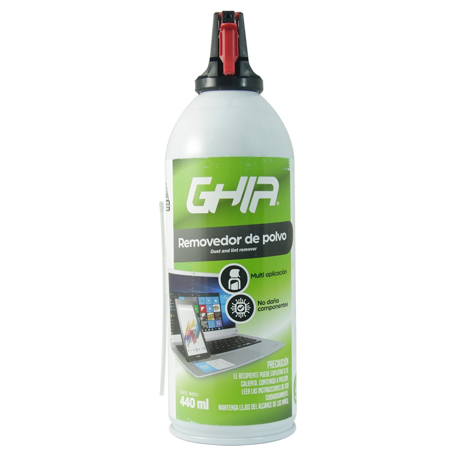 Limpiadores para Electrónicos | GHIA GLS-002 — Aire Comprimido para Remover Polvo, 440ml