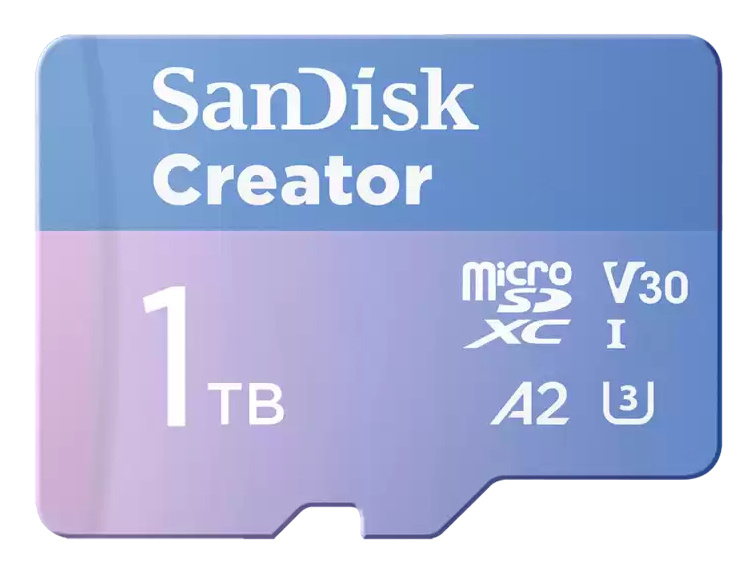 Memorias Flash | SANDISK SDSQXAV-1T00-GN6MS — Memoria Flash Creator, 1TB MicroSDXC UHS-I Clase 10, con Adaptador