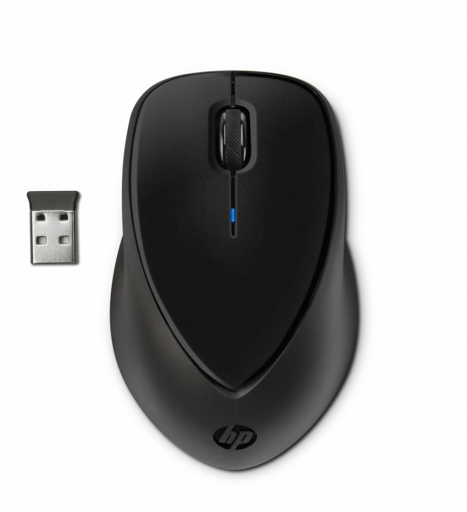 Mouse | HP H2L63AA — Mouse Óptico de Sujeción Cómoda , Inalámbrico, USB, Negro
