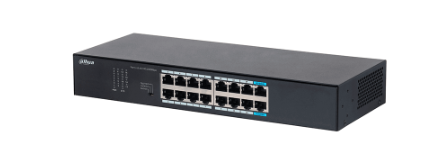 Switches | DAHUA DH-S3016-16GT — Switch , 16 Puertos Gigabit Ethernet 10/100/1000, 32 Gbit/s, 16000 Entradas, No Administrado
