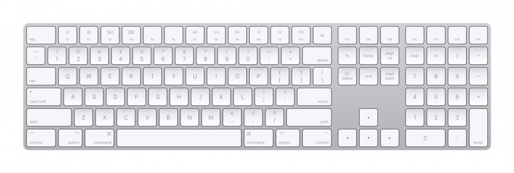 Mouse / Teclados / Trackpads | APPLE MXCJ3E/A — Magic Keyboard, USB/Bluetooth, Blanco, Español