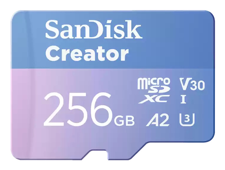 Memorias Flash | SANDISK SDSQXAV-256G-GN6MS — Memoria Flash Creator, 256GB MicroSDXC UHS-I Clase 10, con Adaptador