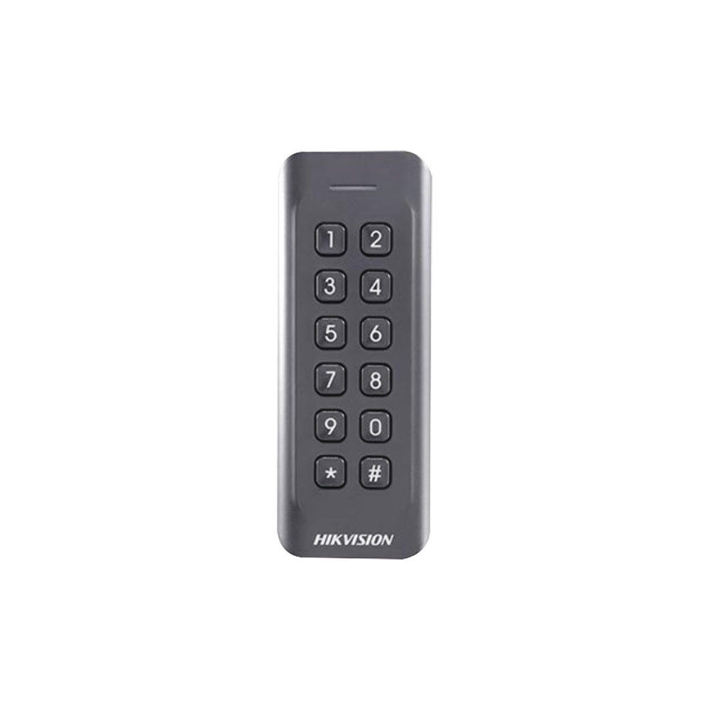 Control de Acceso con Tarjeta | HIKVISION DS-K1802EK — Lector de Tarjeta Inteligente con Teclado , Wiegand, 50mm