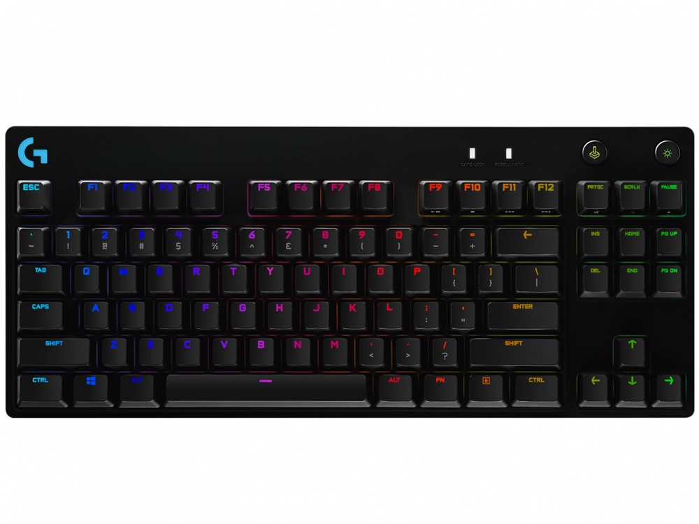 Teclados | LOGITECH 920-009388 — Teclado Gamer G Pro RGB, Mecánico, Switch GX Blue, Alámbrico, Negro (Inglés)
