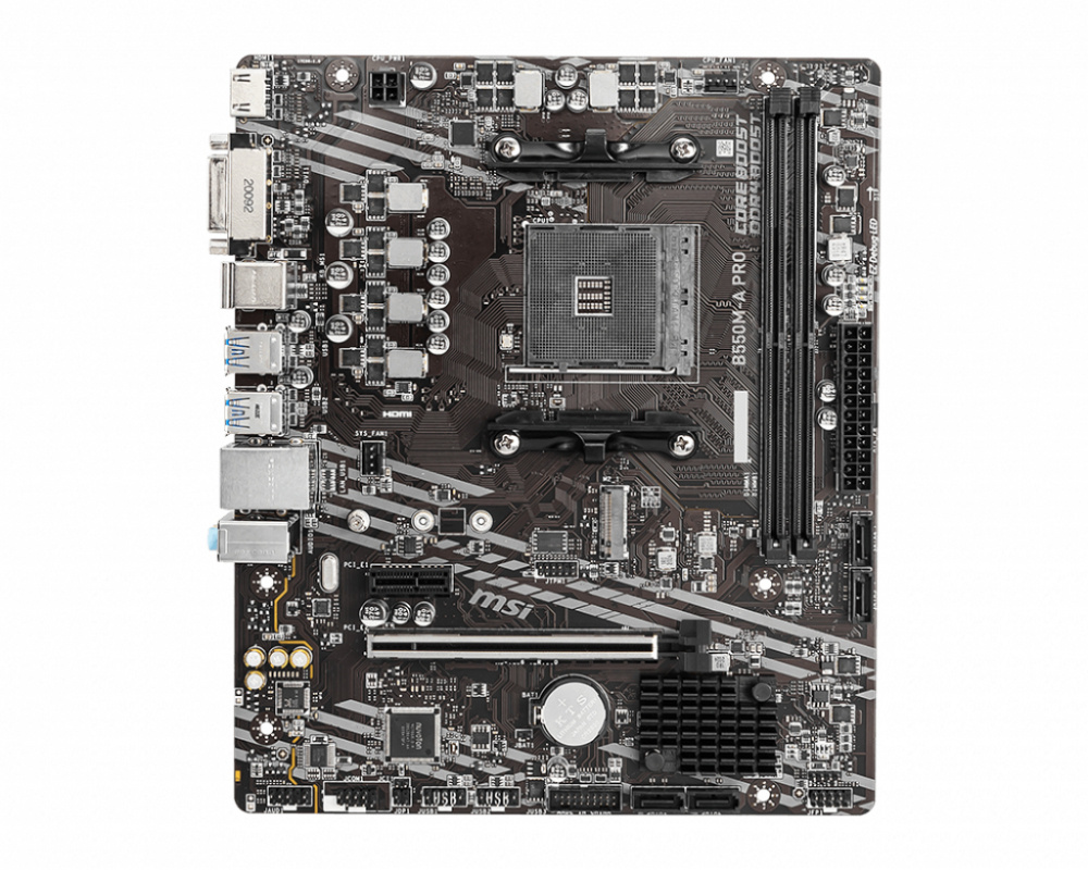 Tarjetas Madre | MSI B550M-A PRO — Tarjeta Madre , Micro-ATX, Socket AM4, AMD B550, 64GB DDR4, HDMI para AMD