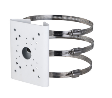 Brazos y Soportes | DAHUA DH-PFA150-T — Soporte de Poste para Cámara PTZ, hasta 7kg, Blanco