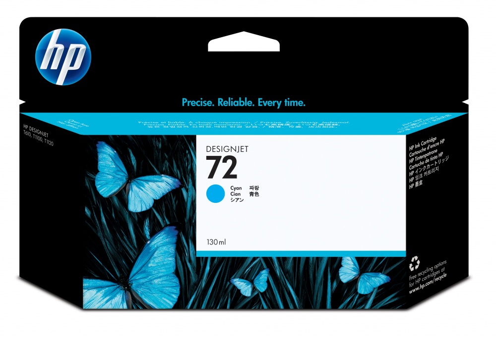 Cartuchos | HP C9371A — Cartucho 72 Alto Rendimiento Cian, 130ml