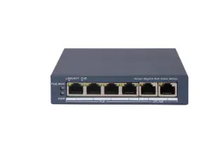 Switches | HIKVISION DS3E1506PEI/M — Switch DS-3E1506P-EI/M, 6 Puertos Gigabit Ethernet 10/100/1000 4 x PoE 45W, 14 Gbit/s, 2000 Entradas, Administrado