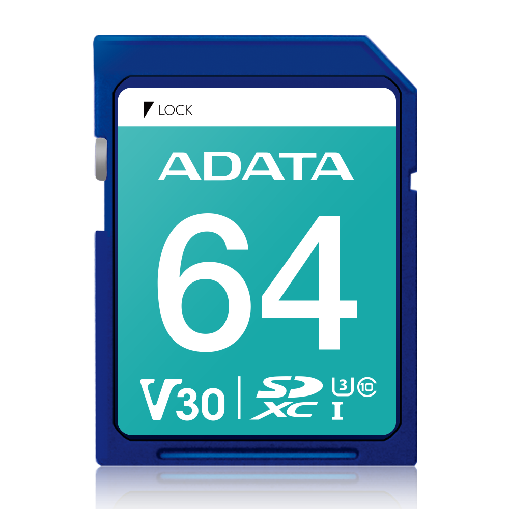 Memorias Flash | ADATA ASDX64GUI3V30S-R — Memoria Flash Premier Pro, 64GB SDXC UHS-I Clase 10