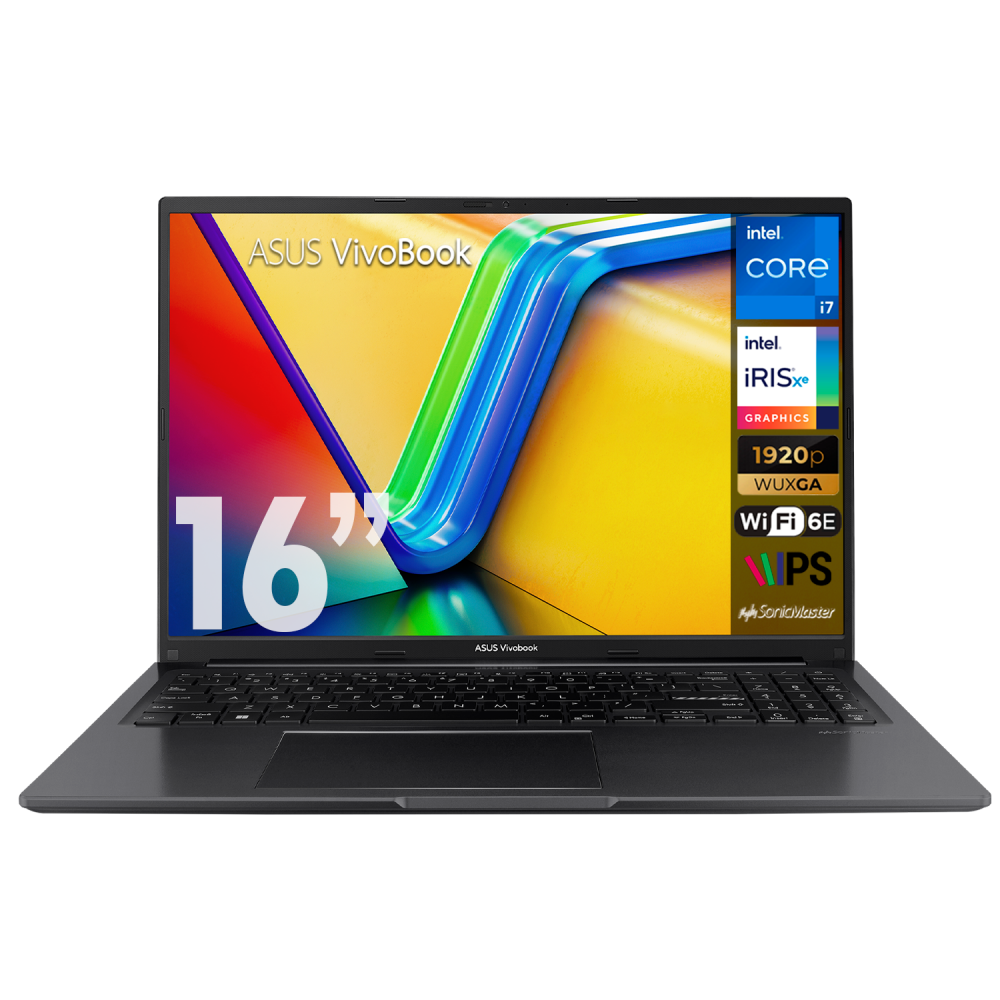 Laptops | ASUS 90NB10N3-M01AV0-ROW — Laptop Vivobook 16 F1605VA, 16" 1920x1200 WUXGA, Intel Core i7-1355U, 16GB, 512GB SSD, Windows 11 Home, Inglés