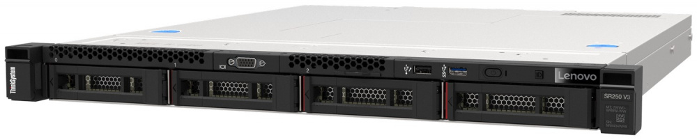 Servidores | LENOVO 7DCLA04TLA — Servidor ThinkSystem SR250 V3 Server, Intel Xeon 6353P, 32GB DDR5, máx. 96TB, 2.5", NVMe/SAS/SATA, Rack (1U) - no Sistema Operativo Instalado
