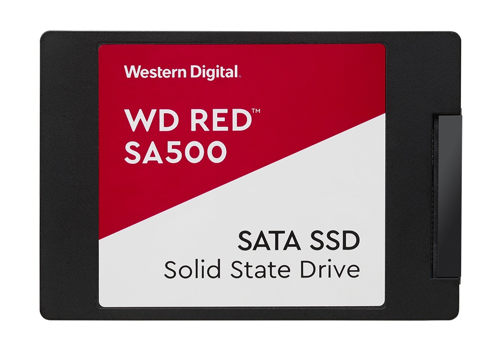 SSD | WESTERN DIGITAL WDS100T1R0A — SSD WD Red SA500, 1TB, 2.5", SATA III, 560 MB/s Escritura, 530 MB/s Lectura
