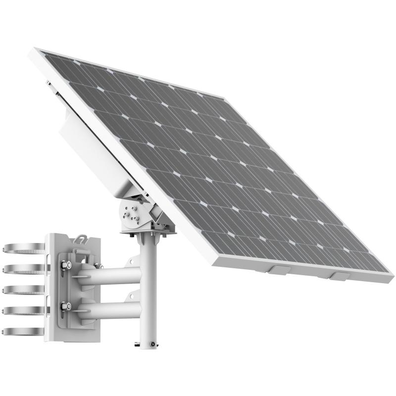 Paneles Solares | HIKVISION DS-2XS6K01-C36S80 — Kit Panel Solar , 80W - Incluye Batería de Respaldo/Montaje de Poste/Brazo